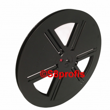 Super 8 Filmspule, Leerspule  240 Meter, mit Dose