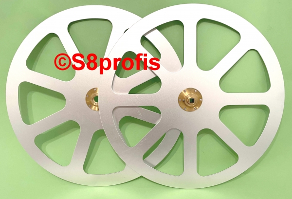16mm Steckspule Filmspule, Leerspule, 600 Meter, aus Alu (210621)