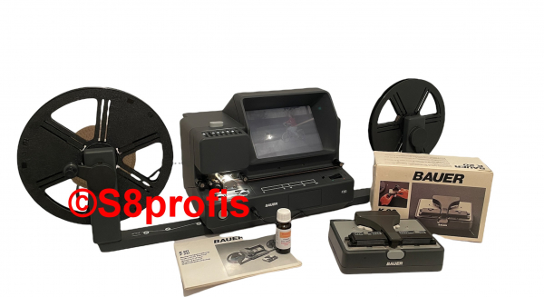 Bauer Super 8 Movie Editor F 20 +  K20 automatic film splicer + Kodak film cement