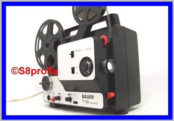 Super 8  Normal 8 Tonfilmprojektor,Bauer T18  Multiformat