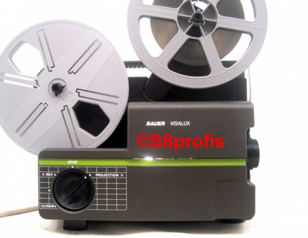 Bauer Visalux Super 8 projector, var.speed for filmtransfer