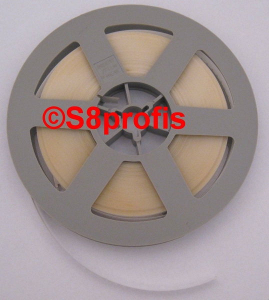 Regular 8 film leader white