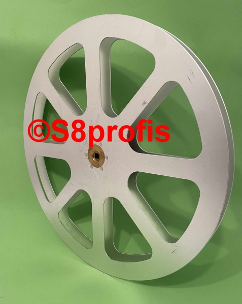 16mm Steckspule Filmspule, Leerspule, 600 Meter, aus Alu (210621)