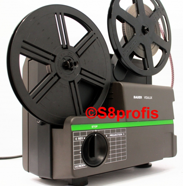 Bauer Visalux Super 8 projector, var.speed for filmtransfer
