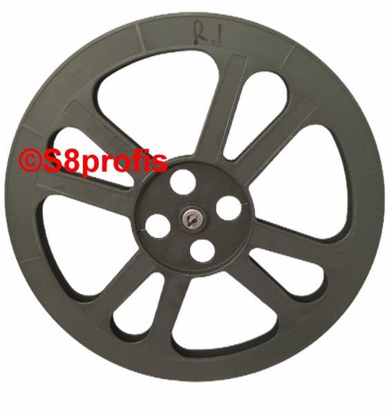 16mm Filmspule, Leerspule, 600 Meter, aus Kunststoff        (140820-2)