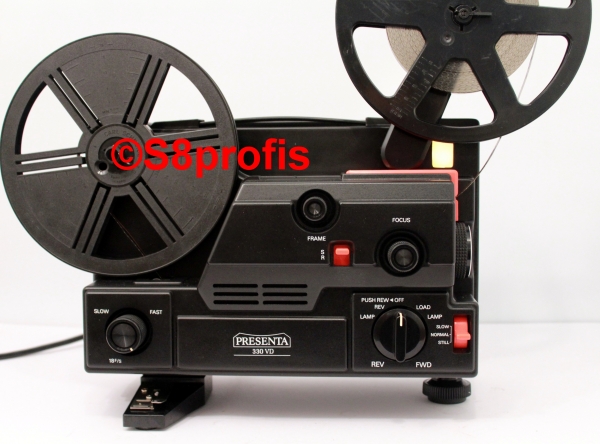 Super 8 & Normal 8 Multiformat,stufenlos, Filmprojektor Presenta 330-DV