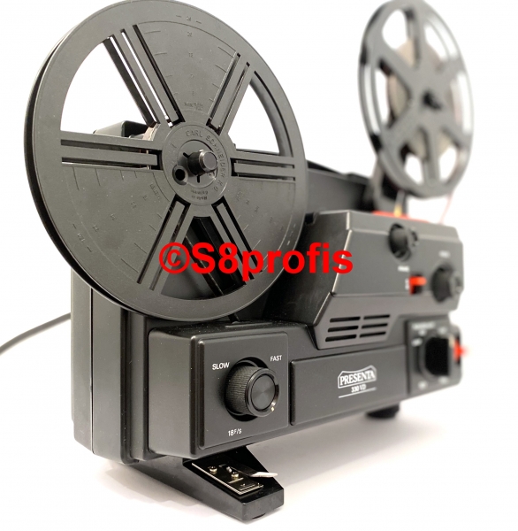 Super 8 & Normal 8 Multiformat,stufenlos, Filmprojektor Presenta 330-DV