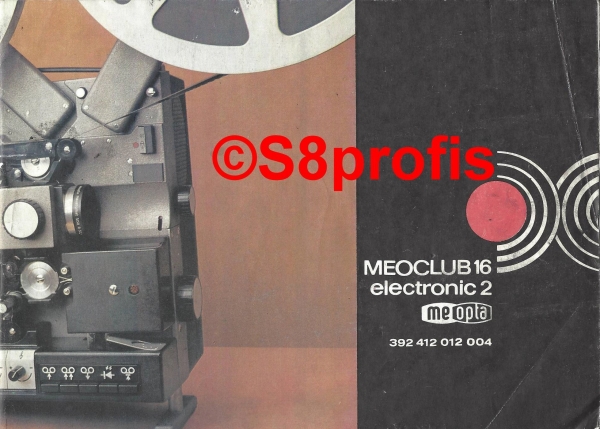 Bedienungsanleitung Meopta Meoclub 16mm electronic 2