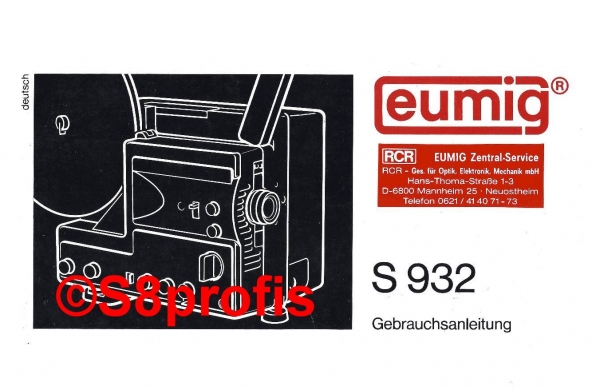 Bedienungsanleitung Eumig S932