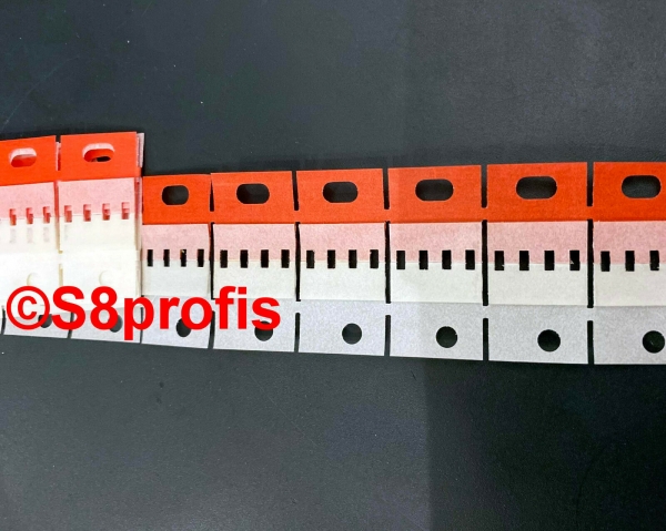 Super 8 Klebestreifen, 10 Stk., HAMA, AGFA und andere