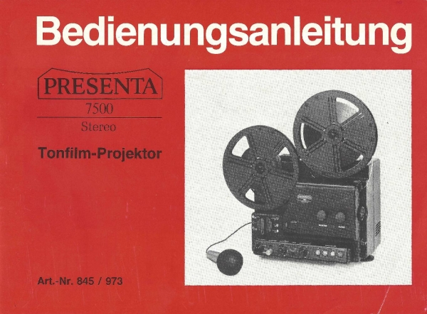 User manual Presenta 7500 Stereo
