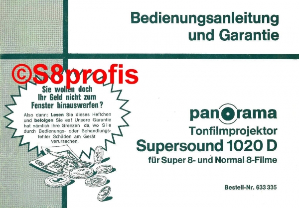 Bedienungsanleitung Supersound 1020 D