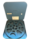 16mm Filmspule, Leerspule, 600 Meter , aus Kunststoff mit Filmdose