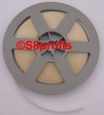 Regular 8 film leader white